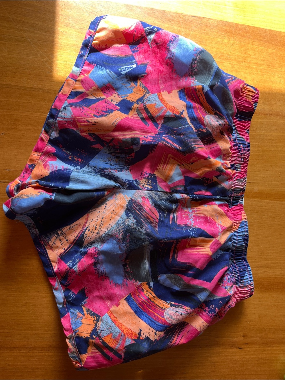 adidas Multicolor Abstract Print Athletic Shorts - Picture 2 of 2